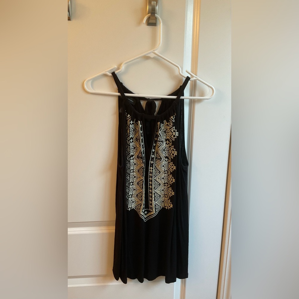 INC International Concepts Embroidered Halter Top - Plus Size 1X